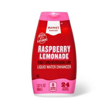 Raspberry Lemonade Liquid Water Enhancer Drops - 1.62 fl oz - Market Pantry™