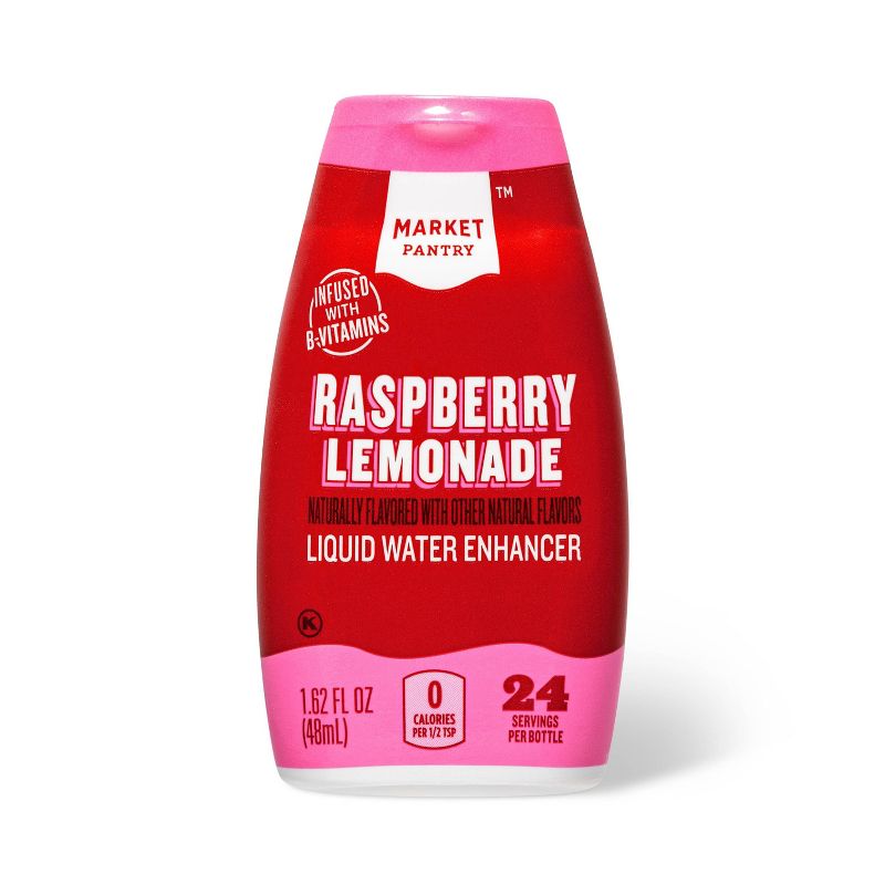 Raspberry Lemonade Liquid Water Enhancer Drops - 1.62 fl oz - Market Pantry&#8482;, 1 of 3