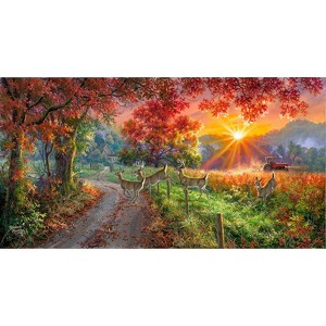 Sunsout Country Lane Whitetails 500 pc   Jigsaw Puzzle 69415 - 1 of 4