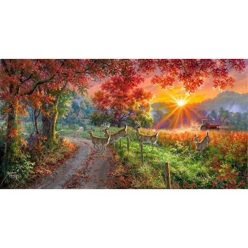 Sunsout Country Lane Whitetails 500 pc   Jigsaw Puzzle 69415 - image 1 of 4