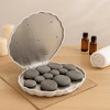 Royal Massage Deluxe Large Clamshell Hot Stone Heater – Stainless Steel Dual Heating Plate with 12 Stones - 2 of 4