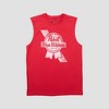 Men's Pabst Blue Ribbon Tank Top and Shorts Pajama Set - Red - 2 of 4