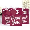 Big Dot of Happiness Burgundy Elegantly Simple - Guest Party Favor Boxes - Set of 12 - 3 of 4