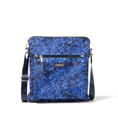 baggallini Go Bagg Crossbody Bag with RFID Wristlet - Ink Hydrangea