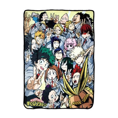 Just Funky My Hero Academia Class 1-A 45 x 60 Inch Fleece Throw Blanket