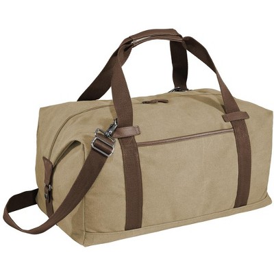 Port Authority Classic Expandable Duffel Bag with Faux Leather Trim - 45L