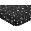 Sweet Jojo Designs Boy or Girl Gender Neutral Unisex Baby Fitted Crib Sheet Boho Geometric Black and White - 3 of 4