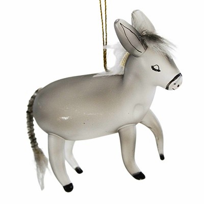 Italian Ornaments 4.0 Inch Nativity Donkey Equine Nativity Tree Ornaments