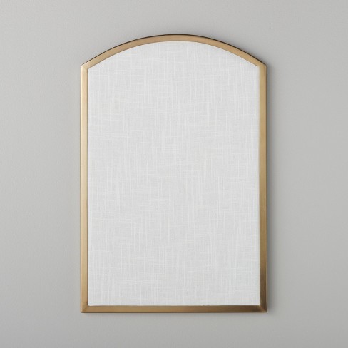 Arched 16x24 Fabric Bulletin Board Brass - Hearth & Hand™ With Magnolia :  Target