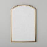 Arched 16"x24" Fabric Bulletin Board Brass - Hearth & Hand™ with Magnolia