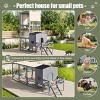SEVOBAL Large Cat Catio Cat Enclosure Outdoor Cat House Weatherproof Window Multi Cats Pet Crate Pet House UV Resistant, Gray, 96.46"*42"*89.37" - 3 of 4