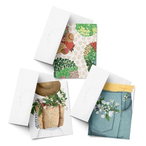 Spring Assorted Greeting Card Pack (3ct) "Garden, Harvest Girl, Pocket Flowers" by Ramus & Co - 1 of 4