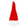 YOOCOZZ 6FT Artificial Christmas Tree with LED Light, Santa's Hat Shape Artificial Whimsical Xmas Tree with Tip, Curved Xmax Red or Black Tree - 3 of 4