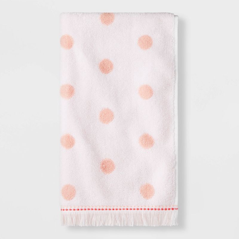 Dot Kids' Towel Pink with SILVADUR™ Antimicrobial Technology - Pillowfort™, 1 of 9