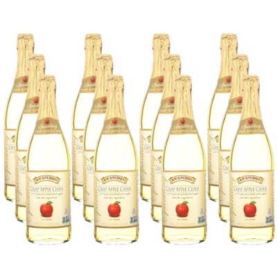 R.W. Knudsen Crisp Apple Cider Sparkling Juice - Case of 12/750 ml