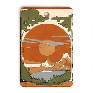 Nadja Wild Abstract Landscape 2 Cutting Board Rectangle - Deny Designs - 1 of 3