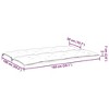 vidaXL Garden Bench Cushion Taupe 59.1"x(19.7"+19.7")x2.8" Oxford Fabric - 4 of 4