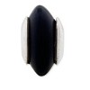 Black Bow Jewelry Black Agate Stone & Sterling Silver Bead Charm, 14mm - 2 of 4