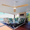 TOBILI Hot sales 72 Inch Modern Ceiling Fan With 3 Color Dimmable 3 Solid Wood Blades - 3 of 4