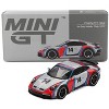 Porsche 911 Dakar #14 "Rally 1978" Ice Gray Metallic Limited Edition 1/64 Diecast Model Car by Mini GT - 4 of 4