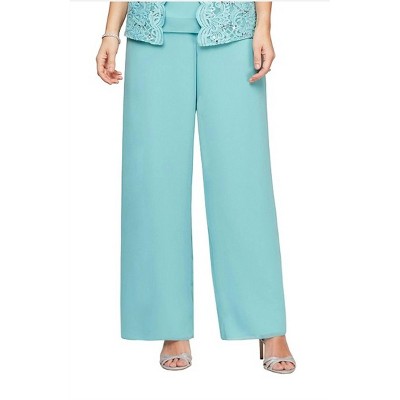 Women's Chiffon Straight Leg Pant - Alex Evenings