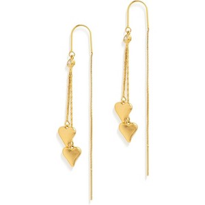 Sonateomber Gold Long Chain Threader Earrings for Women - Fashion Statement Drop Dangle Thread Earrings Jewelry Gift - 1 of 4