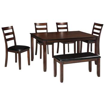 Coviar Dining Table Set Brown - Signature Design by Ashley
