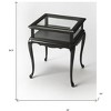 HomeRoots 25" Black Glass End Table - 3 of 4