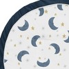 Sweet Jojo Designs Boy or Girl Gender Neutral Unisex Baby Tummy Time Playmat Bear and Moon Blue and Gold - 3 of 4
