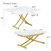 Sapphtopaz Modern Multifunctional Lift Coffee Table with Metal Adjustable Height Legs Dining Table with Extendable Top for Living Room - 2 of 4