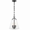 Crystorama Lighting Voss 3 - Light Chandelier in  Matte Black - 3 of 4