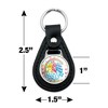 Care Bears Unlock The Magic Hug Life Black Leather Keychain - 4 of 4