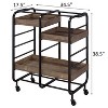 NicBex 1 Drawer Rolling Kitchen Island Cart with 2 Open Shelves,Kitchen Island on Wheels with Storage,Island Table for Kitchen - 3 of 4