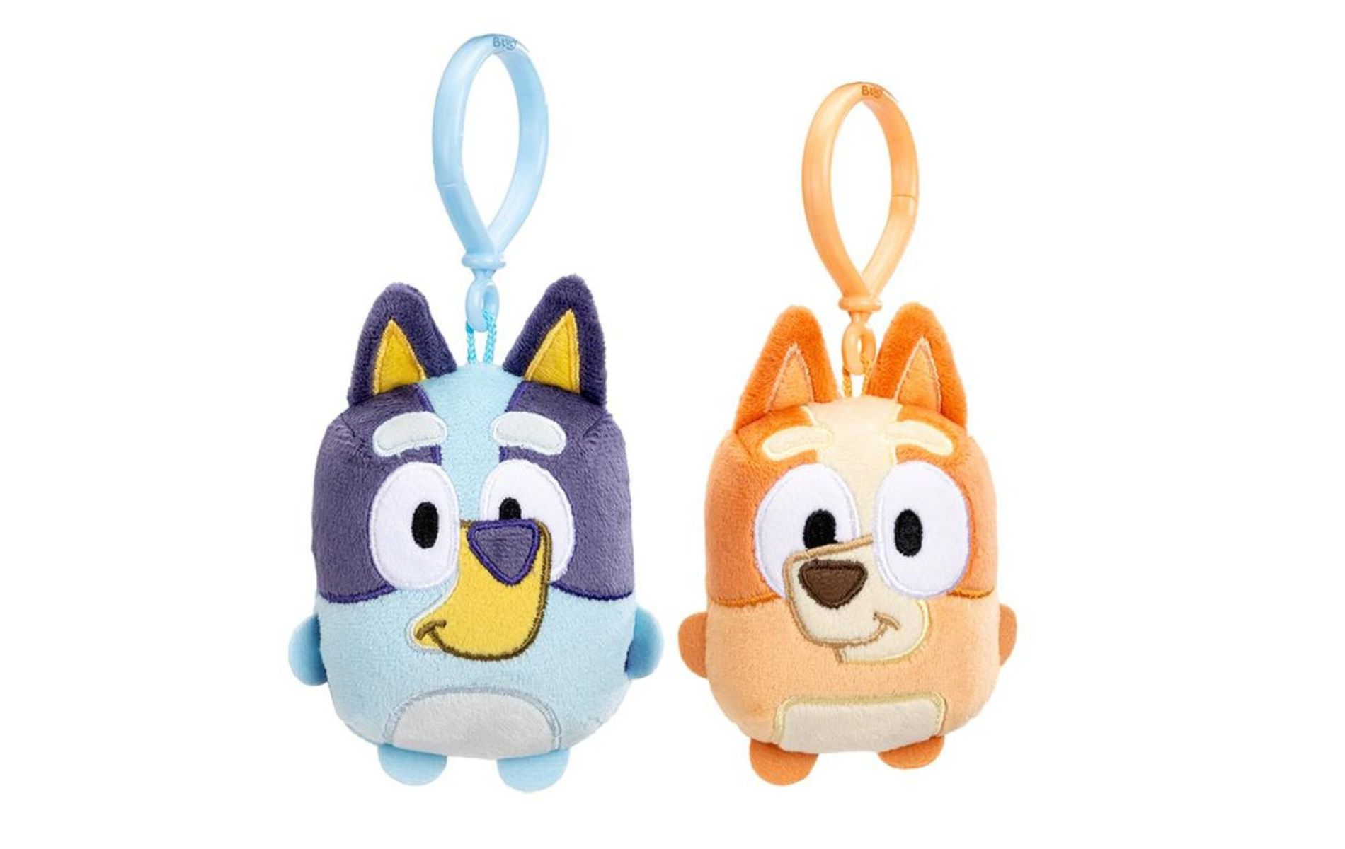 Bluey Mini Plush Backpack Clip Toy, Bluey & Bingo Set