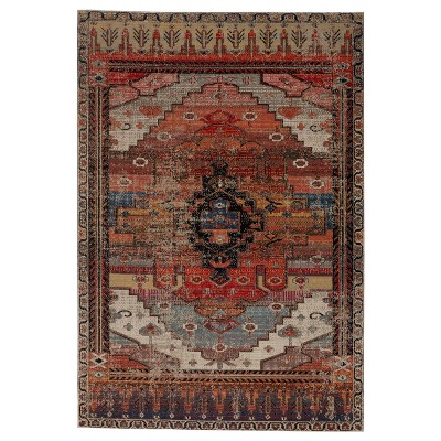 Cicero Indoor/Outdoor Medallion Area Rug Orange - Jaipur Living
