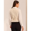 INSPIRE CHIC Women's Vintage Waistcoat Button Up Steampunk Jacquard Sleeveless Suit Vest - 3 of 4