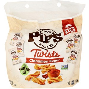 Pipcorn - Twists Cinnamon Sugar - Case of 6 - 1 OZ - 1 of 2