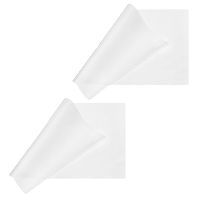 Unique Bargains Reusable Heat Resistant Non-Stick Glass Fiber Baking Mat White 2 Pcs 19.69" x 15.75"