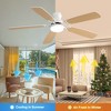 SKRAN 52 Inch Ceiling Fans , 6-Speed Low Profile Fans with 3-Color Lights, 3-Timer Reversible and Remote for Bedroom Living Room,Patio - 4 of 4