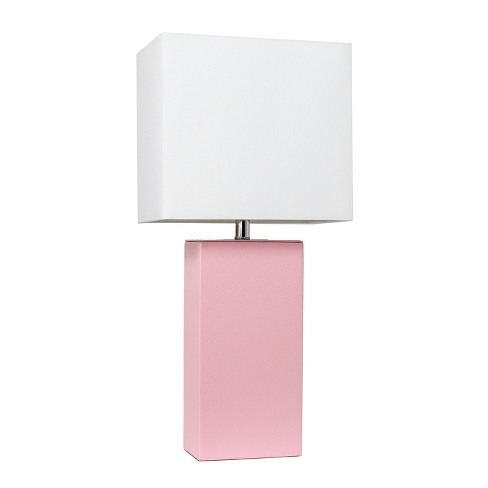 Pink bedside on sale table lamp