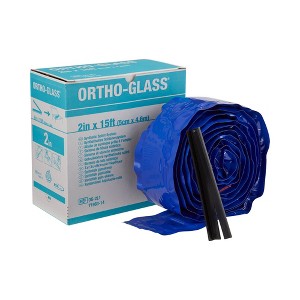 ORTHO-GLASS Padded Splint Roll 2" x 15' Fiberglass White OG-2L2, 2 Ct - 1 of 3