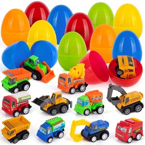 ArtCreativity Pre Filled Easter Eggs with Vehicles Inside (Set of 12) - 1 of 4