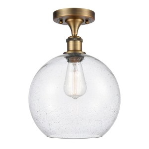 Athens - 1 Light Semi-Flush Mount In Industrial Style-15 Inches Tall and 10 Inches Wide - 1 of 1