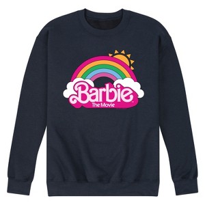 Men's - Barbie - Barbie Logo Rainbow Graphic Fleece Sweatshirt - 1 of 4
