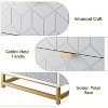 Acekool Grey 6-Drawer Dresser with Gold Metal Handles and Legs, Modern Chest of Drawers for Bedroom, Hallway, Entryway Storage - 4 of 4