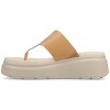 Journee Women's Carah Flip Flop Wedge Sandals - 2 of 4