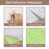 Unique Bargains Wallpaper, Peel and Stick Wallpaper Contact Paper Solid Color Vinyl Self-Adhesive Wall Paper Decorative Pale Pink 590" x 23.6" - 4 of 4