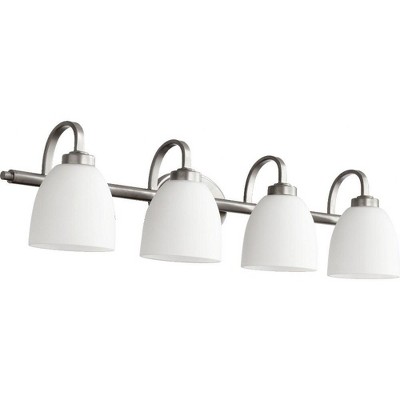 Quorum Lighting Reyes 4-Light Classic Nickel Fan with Shade