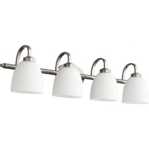 Quorum Lighting Reyes 4-Light Classic Nickel Fan with Shade - 1 of 1