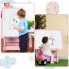 Costway Kids' Standing Art Easel Dry-Erase Board Double Sided Chalkboard - 4 of 4